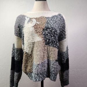 DONAGAIN || Vintage 80's Patchwork Sweater